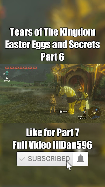 Tears of the Kingdom Easter Eggs and Secrets part 5 #zelda  #tearsofthekingdom #easteregg - YouTube
