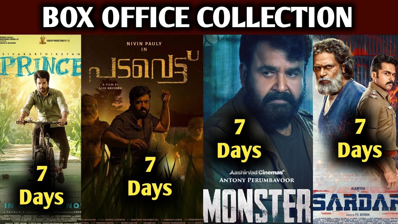 Monster 7 Days Collection | Padavettu 7 Days Collection | Sardar Collection | Prince Collection