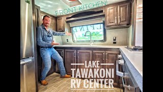 (SOLD) RARE FLOORPLAN! 2019 Keystone Alpine 3801FK 5 Slide Front Kitchen!