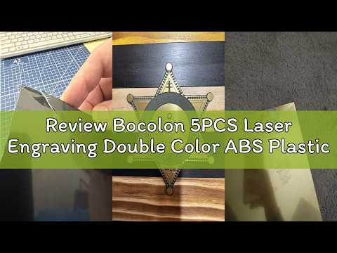 Review Bocolon 5PCS Laser Engraving Double Color ABS Plastic Sheet,Two-Tone Laserable Engraving Plas