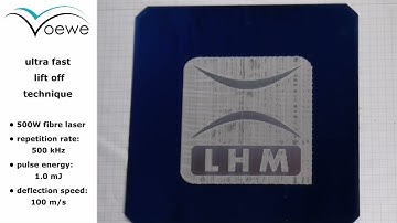 Ultra fast laser lift off   laser welding technique with polygon scanner