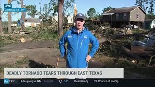 Mike Seidel TWC EF-3 Tornado Aftermath Onalaska, TX 4-23-2020