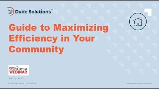 Guide to Maximizing Efficiency in Your Community Webinar