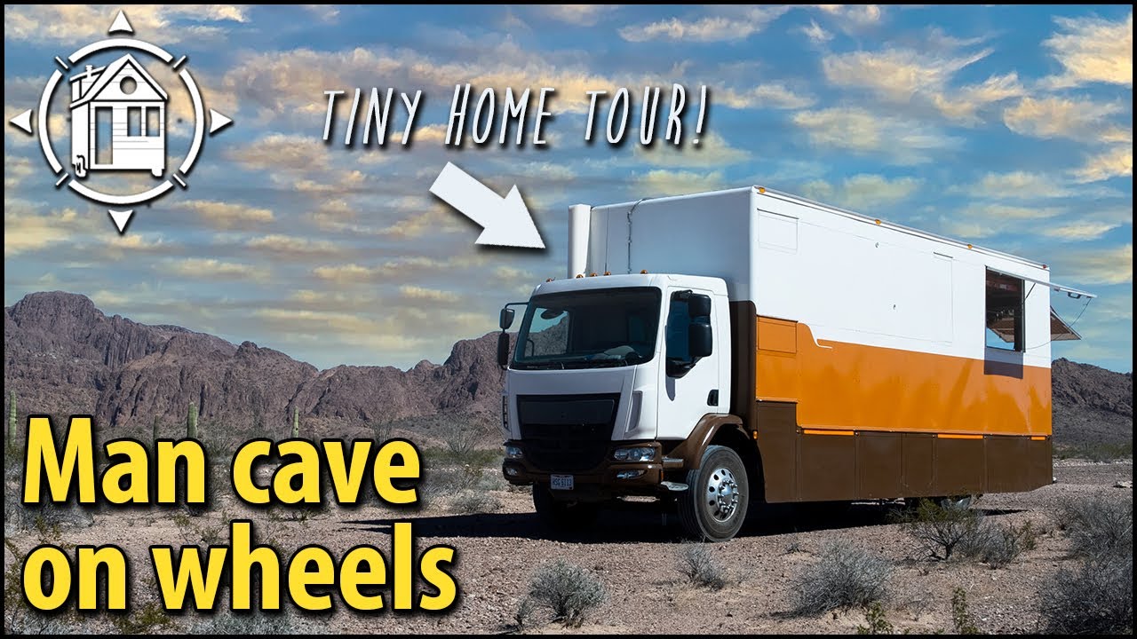 Box truck therapy! His tiny home & on wheels (built from