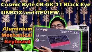 Cosmic Byte CB GK 11 Black Eye Aluminium Mechanical Keyboard Review and Unboxing #greenpolygames screenshot 4