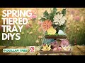 🌼 BEAUTIFUL & Easy SPRING Tiered Tray DIYS #31 Dollar Tree (2022) Hacks