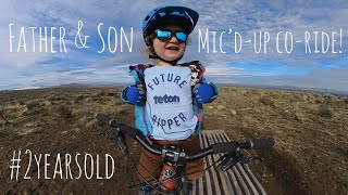 Father & Son mic’d-up co-ride adventure! #2yearsold