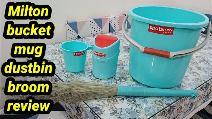 Spotzero by Milton bucket mug dustbin and broom re...