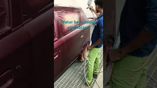 Qatal ..red colour painting car  paints both....👍