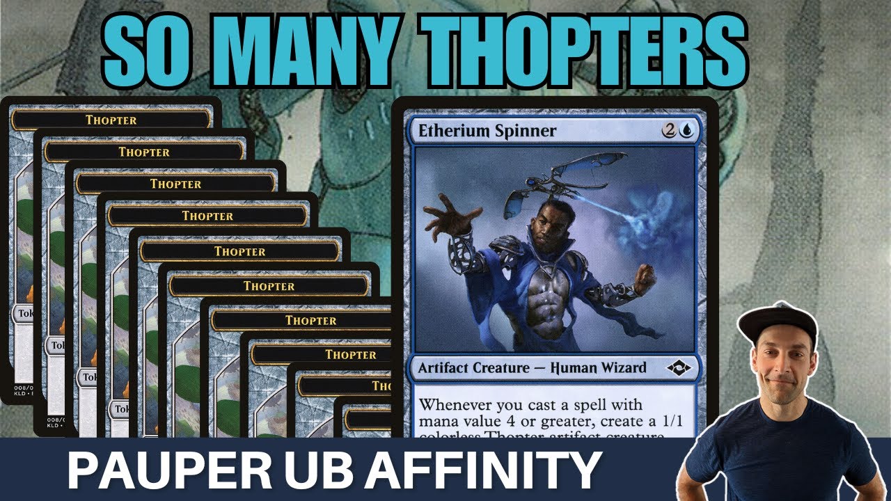 CAN OUR FLYERS TAKE OVER? Pauper Dimir Affinity using Etherium Sculptor to  make a massive board!