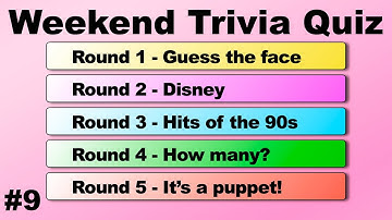 WEEKEND TRIVIA QUIZ!  50 quiz questions to test your general knowledge!