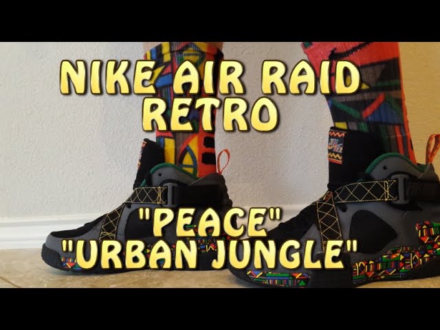 Nike Air Raid Peace Urban Jungle on feet 
