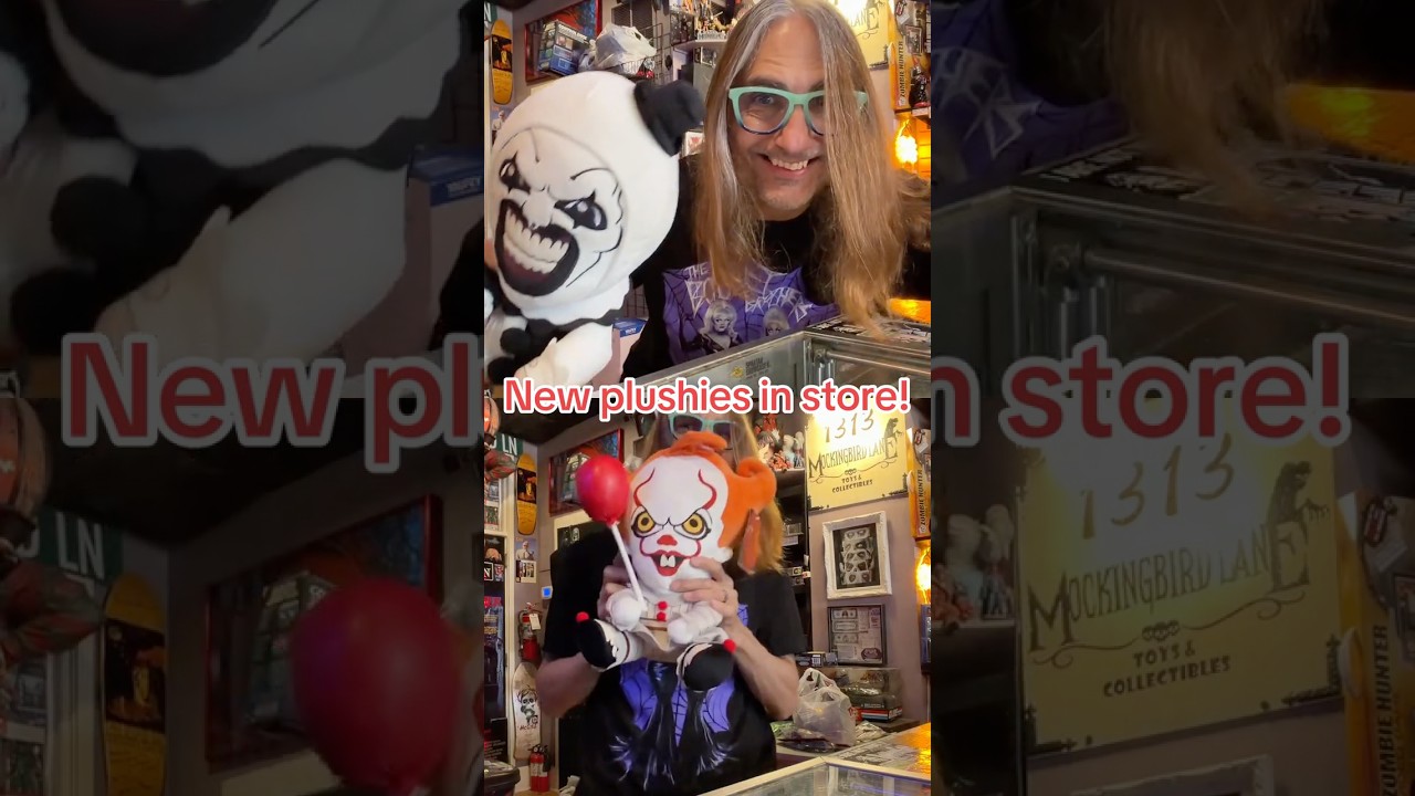 New plushies in store! #1313mockingbirdlane #terrifier #pennywise #it #terrifier3