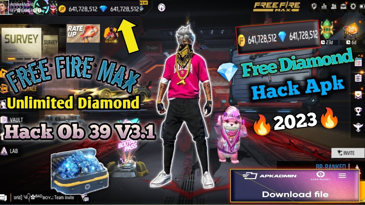 Unlimited Diamond Hack ff#ffmax #gaming#AIMAHI