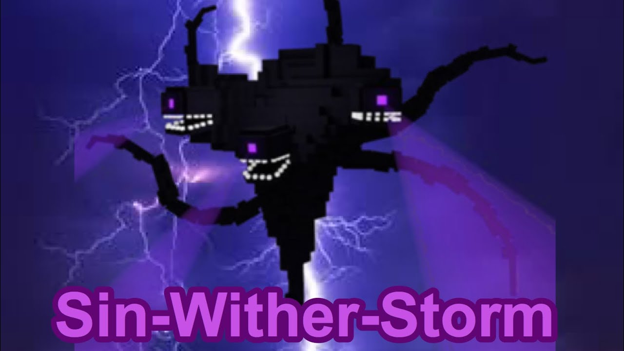 Minecraft Pe Be ガチで凄いウィザーストームを出してみる Sin Wither Storm Youtube