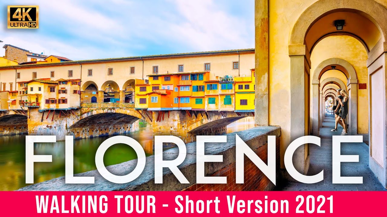 Florence, Italië | SHORT VERSION | Stadswandeling 4K
