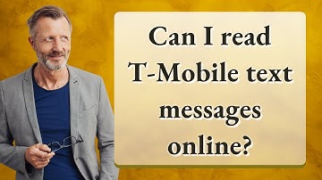Can I read T-Mobile text messages online?