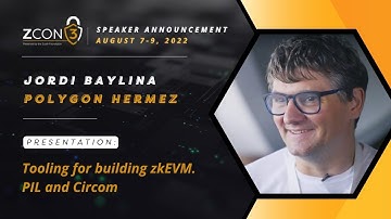 Tooling for building zkEVM: PIL and Circom - Jordi Baylina at Zcon3