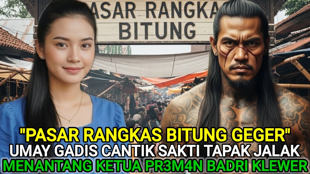PASAR RANGKAS GEGER❗UMAY GADIS CANTIK SAKTI PENJUAL DODOL MENANTANG KETUA PR3M4N BADRI KLEWER