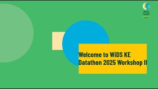 Workshop II I WiDS KE Datathon 2025