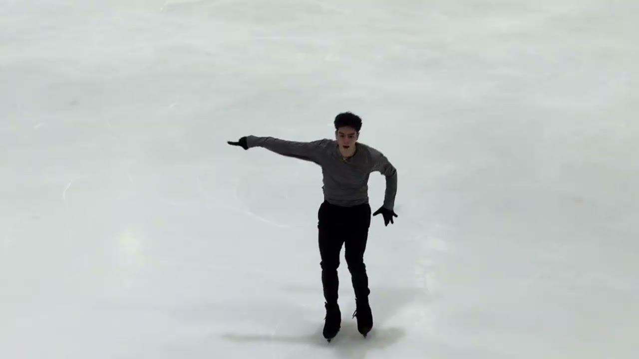 2026 Junior Worlds Jacob Sanchez USA free program practice Tallinn, EST 05/03/2026