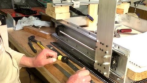 DIY CNC Router build MIDI CNC making gantry parts