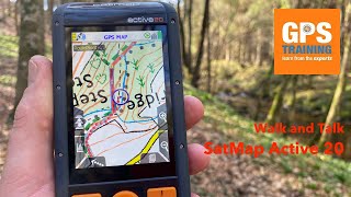 Walk with an Outdoor GPS unit - SatMap Active 20