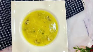 اسهل طريقة لعمل شوربة فطر و شعرية -بساناهيترين ريك بو جيكرنا سوپا كفارك وشعريا