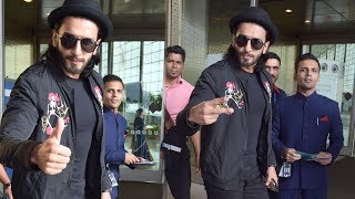 SPOTTED: Ranveer Singh at Mumbai International Airport | SpotboyE