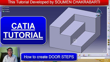 CATIA TUTORIAL : Basic Part design  - 1 | door step