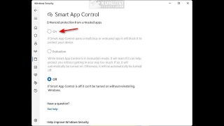 How to Turn Smart App Control On or Off in Windows 11 screenshot 3