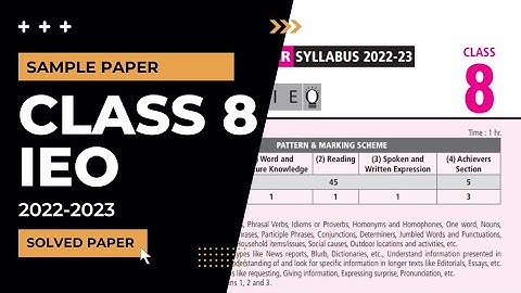 Class 8 IEO sample paper 2022-2023 solved paper/IEO class 8 sample paper 2022-2023/class 8 Olympiad