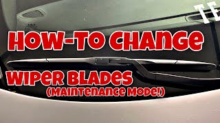 How To Change Wiper Blades on a Kia Stinger (Maintenance mode)