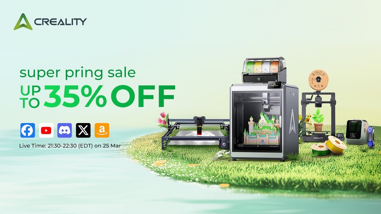 🌼 Spring Into Savings! Up to 35% Off at the Creality Amazon Spring Sale!
