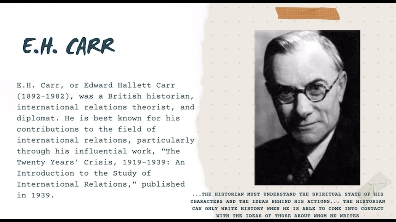 Realism and IR:Carr and Morgenthau 