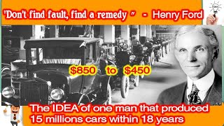 Celebrity one idea.... production level reached higher| Ford model T - assembly line| think bigger #2 Wealth