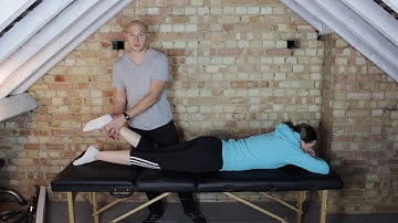 Hamstring manual muscle strength test