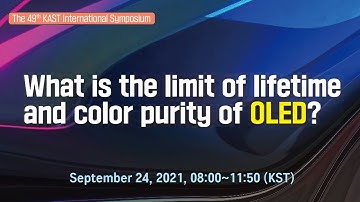 (Eng) What is the limit of lifetime and color purity of OLED?