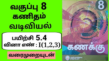 8th maths | எட்டாம் வகுப்பு கணிதம் | பயிற்சி 5.4 | question 1(1,2,3) | வடிவியல் |  Tamil medium