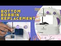 मिनी सिलाई मशीन के बॉबिन को आसानी से कैसे बदलें । Bottom bobbin replacement ( Hindi)