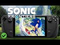 Sonic Frontiers - Gameplay and Settings on Steam Deck