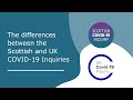 The differences between the scottish and uk covid19 inquiries