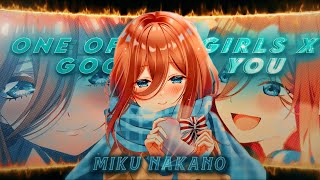 Miku Nakano - One Of The Girls X Good For You Editamv 4K