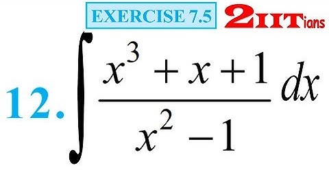 Integrals Exercise 7.5 Q12 NCERT Class XII | IIT JEE