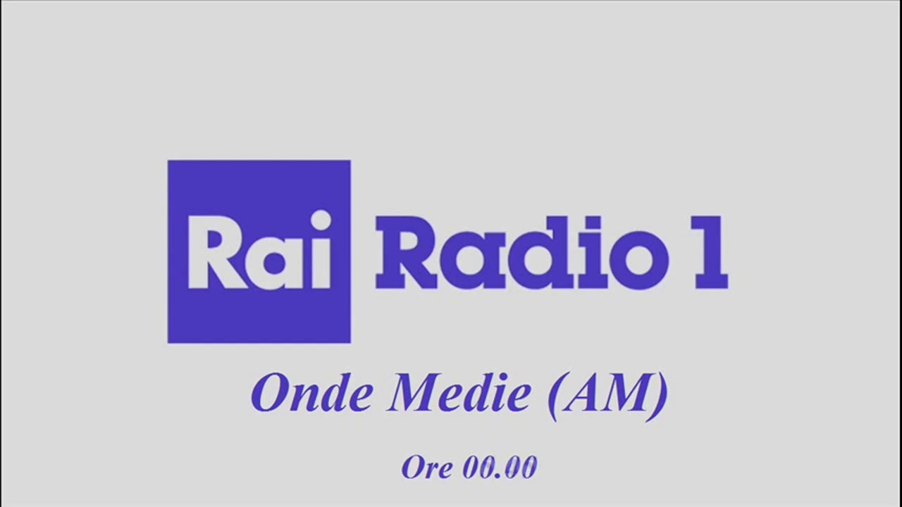 Rai Radio1 Onde Medie (satellite) - Ore 00.00 e ore 06.00 sospensione e  ripresa delle trasmissioni - YouTube