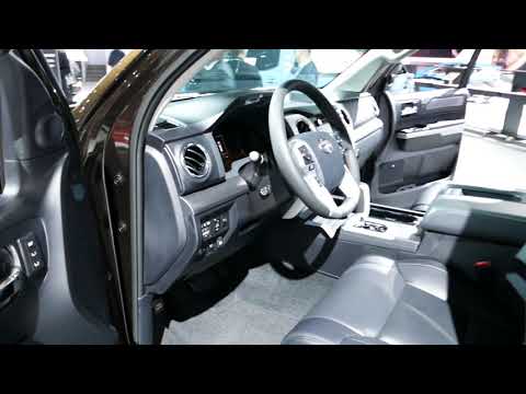 New 2018 Toyota Tundra Platinum Truck - Interior Tour - 2017 LA Auto Show, Los Angeles CA