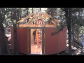 Freedom Yurt Cabins Assembly Overview - How to Build a Wood Yurt Cabin Kit in 3-5 Days