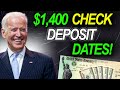 Check deposit dates  1400 stimulus checks  direct deposit  mailed checks ss ssi ssdi