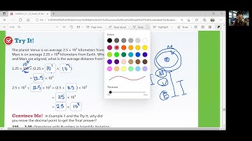 EnVision Grade 7 Accelerated Pre-Algebra Lesson 2-10: Operations with Scientific Notations