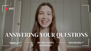 Answering Your Questions (Single? Batang Quiapo Experience? Age Reveal?) | Ara Davao